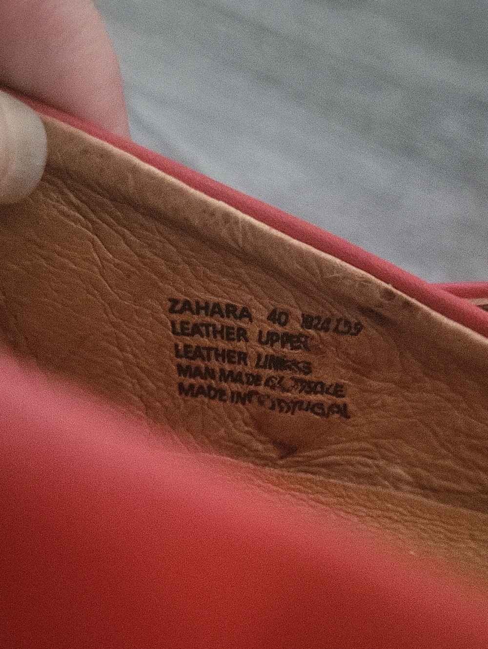 Miz Mooz Zahara Red Leather Mary Jane Flats Size 40 - Picture 7 of 12